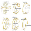 Ftcy 6 Pcs Boho Upper Arm Bangle for Women Minimalist Gold Color Open Bracelets Women's Adjustable Arm Cuff Jewelry Gifts - Image 6