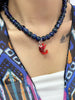 Glass Bead Necklace with Colorful Fish Pendant - Image 13