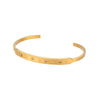 Stainless Steel Gold Plated Cuff Bangles For Women Minimalist Jewelry Crystal Star Bracelet - Image 7