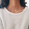 Double Layer Pearl Choker Necklace with Small Heart Pendant - Image 7