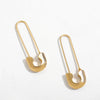 Minimalist Safety Pin Shape Leverback Earrings for Women U-shaped Gold Plated Lock Pendant Pierced Earring Jewelry Accessories - Image 7