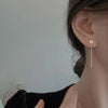 Classic Elegant Imitation Pearl Dangle Earrings For Women Long Tassel Chain Drop Earring Wedding Jewelry - Image 5