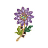 Multi-Style Floral Brooches, Enamel Rhinestone Flower Lapel Pins for Women - Image 21
