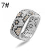 HECHENG, Golden Plated Leopard Print Earrings Square Ring with Cubic Zirconia Hip Hop Style for Men and Women - Image 12