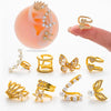 1PC Stainless Steel Pearl Earrings Fake Piercing Ear Clip Zircon Cuffs Rings For Women Fake Pierc Jewelry Goth - Image 3