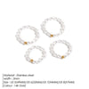 Korean Imitation Pearl Minimalist Pearl Finger Ring White Round Pearl Ring Wedding Anniversary Gift - Image 2