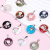 Jade Necklace Stones Pendant Flower Leaf Amethyst Rose Pink Quartz Black Onyx Crystal Donut Necklaces Jewelry - Image 3