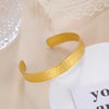 Stainless Steel Cuff Bracelet on Hand Women Geometric Flower Leaves Eye Adjustable Open Gold Color Bangle Jewelry - Image 12