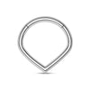 Hinged Heart Nose Hoop in 8 mm or 10 mm Sizes with Gold-Tone or Silver-Tone Choices - Image 11