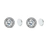 Zakol 1 Pair Buling Cubic Zirconia Stainless Steel Magnetic Ear Clip Simple No Piercing Stud Earrings for Women Men - Image 19