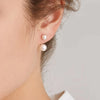 Double Imitation Pearl Earrings for Women Creative Design Versatile Female Earring Daily Wear Temperament Jewelry - Image 5