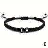 Handmade A-Z 26 Letter Heart Bracelet Woven Baided Rope Women Men Initials Name Adjustable Bangle Couple Lover Friends Jewelry - Image 22