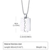 Men's Geometric Pendant Necklace with Stainless Steel Chain - Image 27