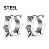 1Pair Punk Stainless Steel Round Circle Hoop Earrings For Men Women Not Fade Clip Earrings Hip Hop Male Jewelry - Image 9