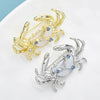 Animal Cancer Rhinestone Star Crab Brooch Pins 2 Colors Elegant Zodiac Jewelry Accessory Gift - Image 4