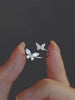 Adjustable Open Acrylic Crystal Butterfly Ring For Women Kpop Silver Color Zircon Finger Ring Party Jewelry - Image 7