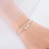 Angel Wing Charm Bracelet for Women Girl Gold Stainless Steel Color Double Layer Beads Chain Bracelets Jewelry - Image 1