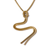 Statement Stainless Steel Snake Chain Knot Long Chest Bib Necklace Metal Stain Less Jewelry - Image 7