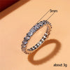 Thin Finger Rings Band with Shiny Cubic Zirconia Simple Stylish Daily Wear Accessories for Women - Image 5