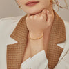 Chic Mobius Cuff Bangle Bracelets Women Men,Gold Color Thin 4MM Stainless Steel Twisted Wristband Gift Jewelry - Image 3
