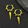 Punk Spike Rivet Hoop Earrings For Women Men Ear Studs Stainless Steel Gothic Hip Hop European and American Earring Jewelry Gift - Image 11