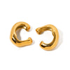 Metal Geometric C-Shaped Ear Clip Earrings for Women Men Simple Irregular Smooth Non Piercing Chunky Ear Cuff Jewelry - Image 10