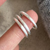 Silver Rings for Women Couple Minimalist Narrow Sparckling Star Jewelry Birthday Gift Prevent Allergy - Image 1