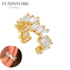 1PC Plated Gold Ear Cuff Earrings Ear Clip for Women Purple/Green/Turquoise No Pierced Earrings Jewel - Image 28