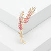 Rhinestone Wheat Ear Brooches for Women Unisex Enamel Wheat Plant Pins Banquet Party Backpack Gifts Jewelry Accessories - Image 5