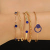 11 Bohemian Pearl Crystal Heart shaped Unlimited Logo Women's Bracelet Vintage Elegant Gold Bracelet Set Holiday Jewelry Mul - Image 5