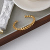 Open Wire Chain Cuff Bracelet in Gold Tone or Silver Tone - Image 17