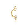 1PC 1PC Silver U-shaped Heart Star Flower Horse Eye CZ Cartilage Piercing Ear Bone Nose Ring Earring Jewelry - Image 17