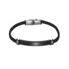 Braided Leather and Stainless Steel Bracelet with 21 cm Length - Image 18