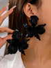 Oversized Geometric Earrings Pleated Earrings Earrings For Accessories Women Occasion - Image 7