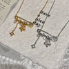 Small Accessory Silver Pin Pendant Necklace Elegant Wedding Jewelry for Women - Image 4