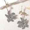 Long Drop Two-tone Metal Flower Post Earrings For Women Jewelry Elegant Party Accessories Holiday Gifts Styles - Image 4