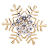 Rhinestone Snowflake Brooches Women Winter Clothing Garment Jewelry Pin Christmas Gift - Image 2