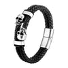 Multi-layer Bracelet Punk Stainless Steel Charm Magnetic Black Men's Leather Bracelets Skull Braided Bangles Jewelry - Image 10