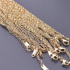 Ten-Piece Stainless Steel Chain Necklace Lot in Gold-Tone with 45 cm Length - Image 12