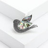 Shell Swan Brooches for Women Unisex Feather Pins Dove Accessories Peacock Model Office Party Friends Gift - Image 9