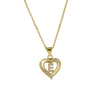 A-Z English Letter Initial Necklace Gold Plated Necklace Micro Setting Zircon Heart Necklace for Women - Image 31
