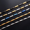 2.5mm/3mm Wide Stainless Steel Bar Link Bamboo Necklace Neck Chain for Women Men's Choker Rock Metal Jewelry Accessories - Image 2
