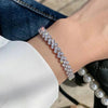 Roman Rhinestone Bracelet for Women Crystal Zircon Chain Bracelets Bangle Bridal Jewelry Accessories - Image 3