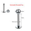 1PC ASTM Titanium Tragus Piercings Labret Stud Lip Rings Helix Piercing Ear Oreja Cartilage Earring 14G 16G Body Jewelry - Image 10