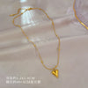 Heart Stainless Steel Zirconia Necklaces For Women Girls Love Gold Color Metal Necklace Party Birthday Daily Jewelry - Image 10