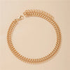 Gold Silver Color Chunky Miami Curb Chain Anklet Set for Women Cuban Link Classic Punk Style Female Summer Jewelry - Image 4
