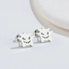Cute Halloween Cartoon Ghost Earrings Stud For Women Stainless Steel Ear Piercing Black Earrings Minimalist - Image 14