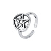 Silver Star Adjustable Rings For Women Engagement Jewelry Accessories Jewellery Money - Image 5