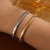 Yupsk 3Pcs/Set 316L Stainless Steel Bracelet With Buling Zircon Inlaid Versatile Stackable Jewelry Gift for Women - Image 6