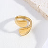 Stainless Steel Minimalism Smooth Ball Rings Gold Color Chunky Dome Ring For Women Men Statement Jewelry Party Gifts - Image 12